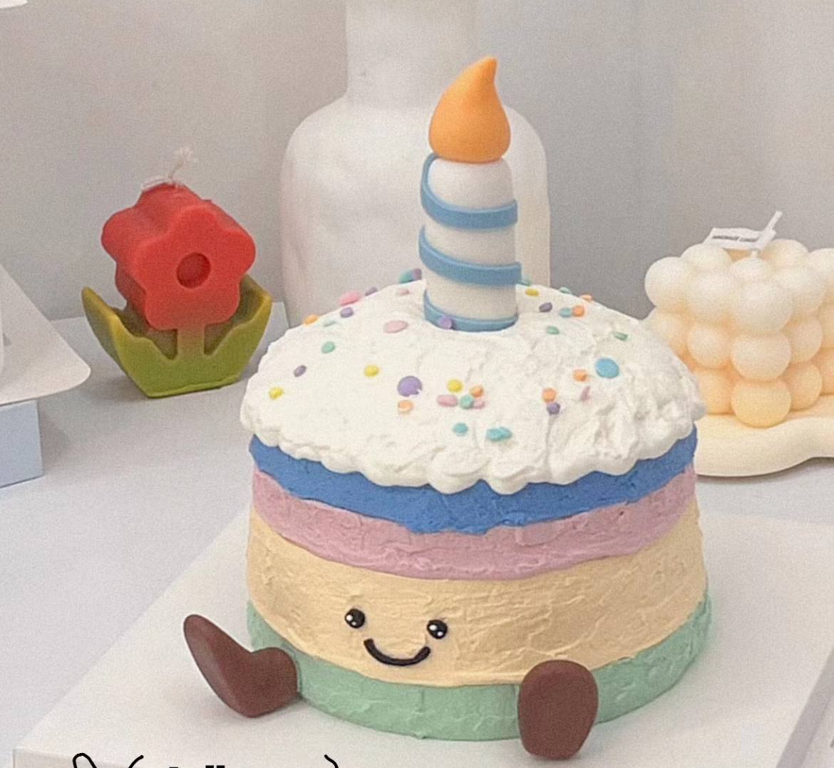 Rainbow Jellycat Cake