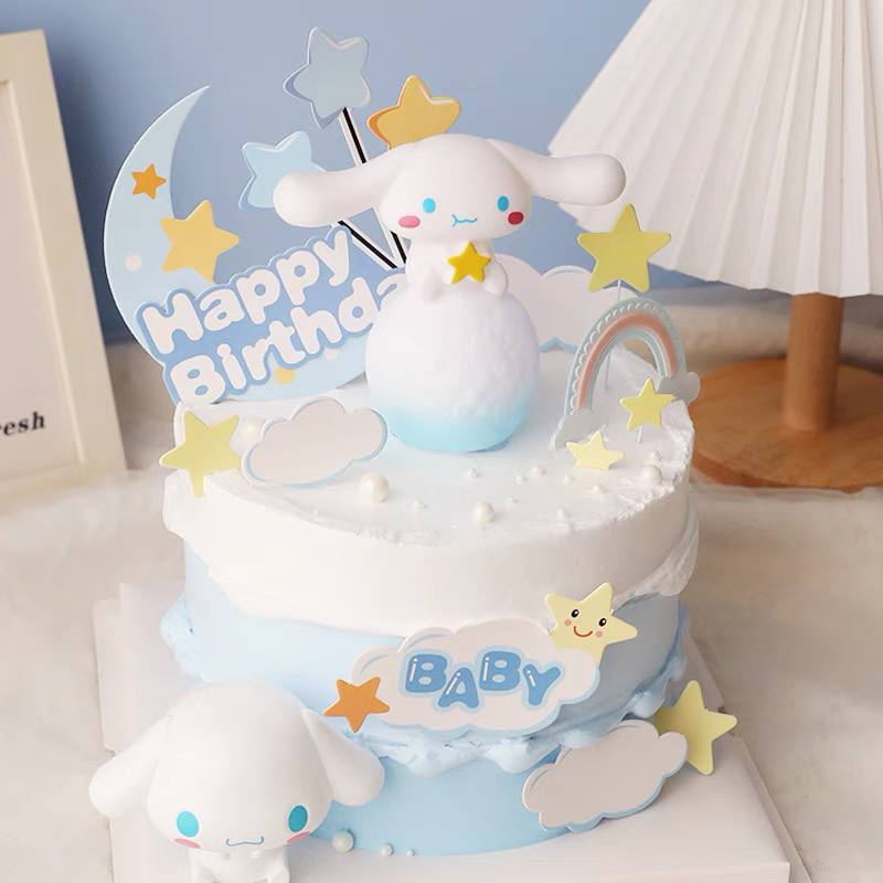 Ombre Blue Crystal Cinnamoroll Cake