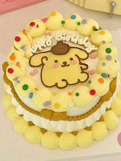 Pompompurin 2D Cake