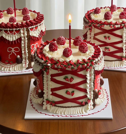 Sweet Berries Christmas Cake