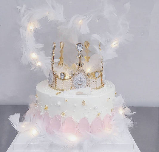 Pink Heart Shaped Birthday Cake