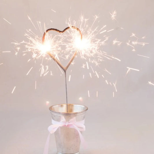 Heart Shape Sparkle Candle