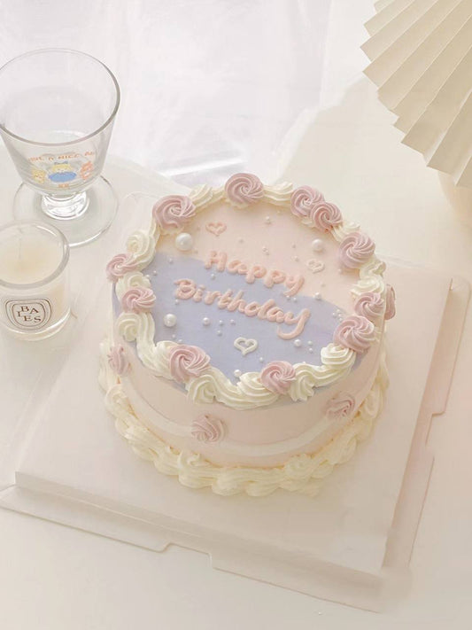 Pastel Vintage Lilac x Pink Blend Cake