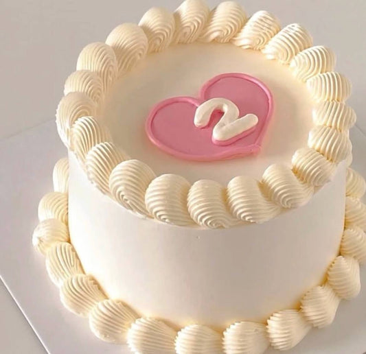 Vintage Heart Cake