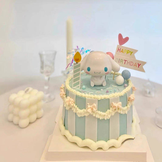 Light Blue Candle Cinnamoroll Cake