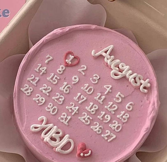 Pink Anniversary Bento Cake