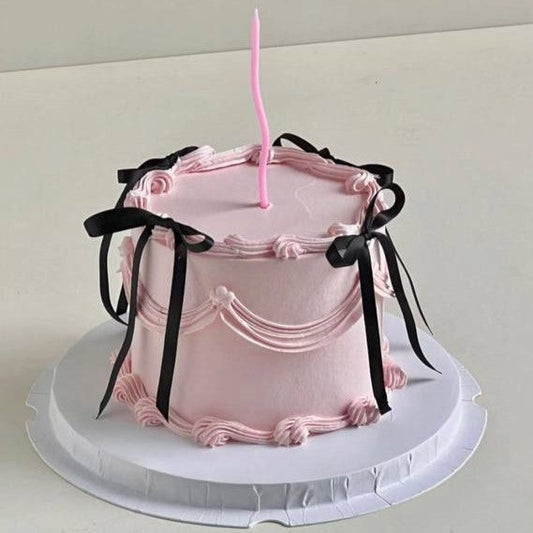 Pink Ribbon Vintage Cake | Best Cake In Singapore
