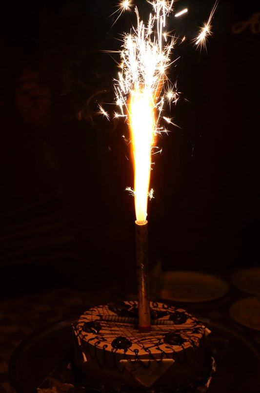 Sparkler Fireworks Candle