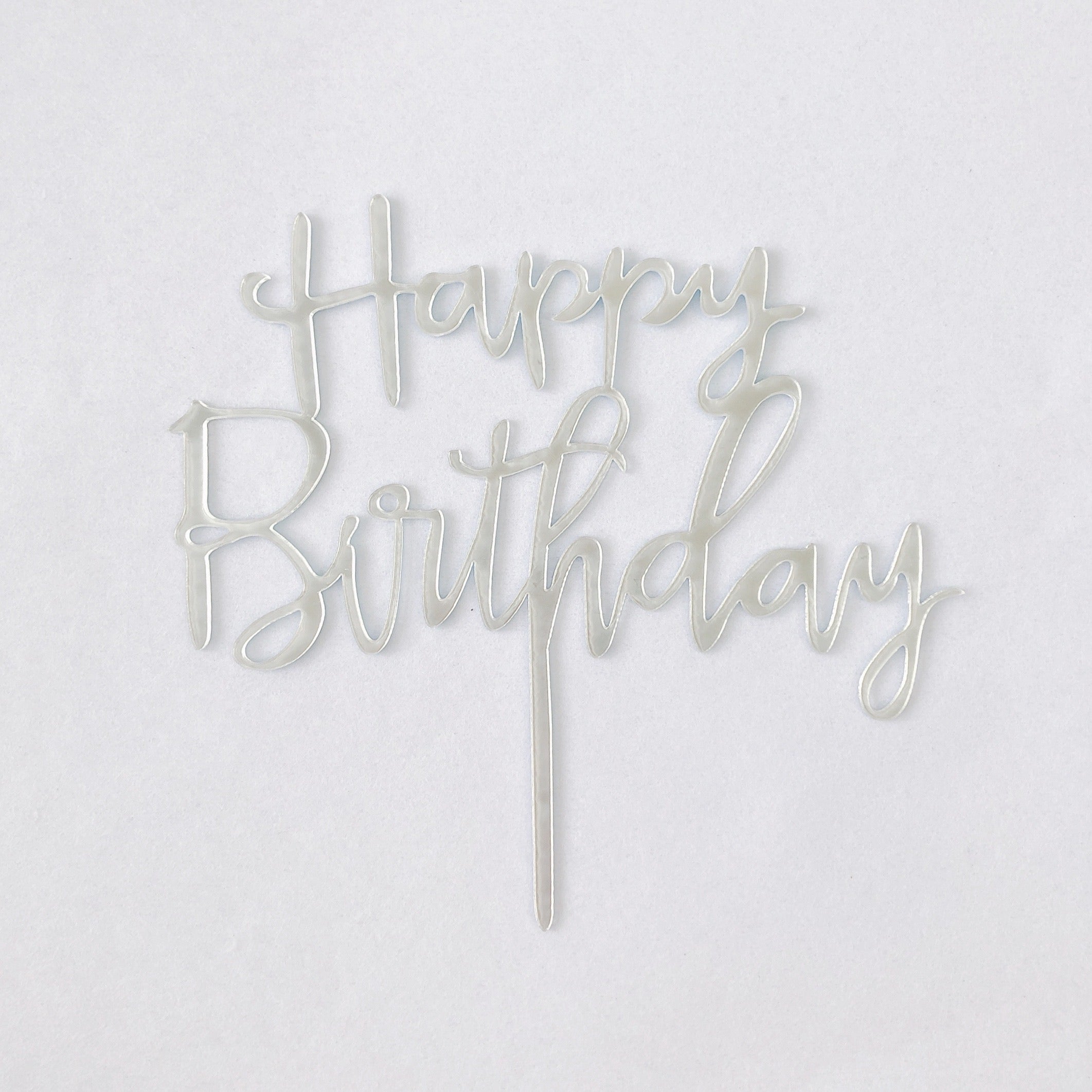 Silver Topper Silver Cake Topper