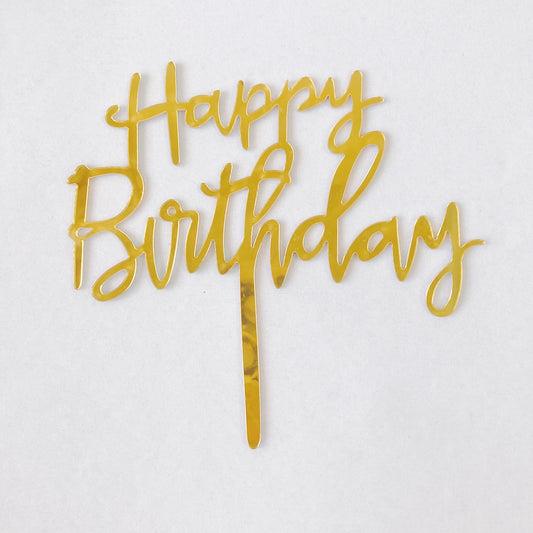 Gold Cake Topper