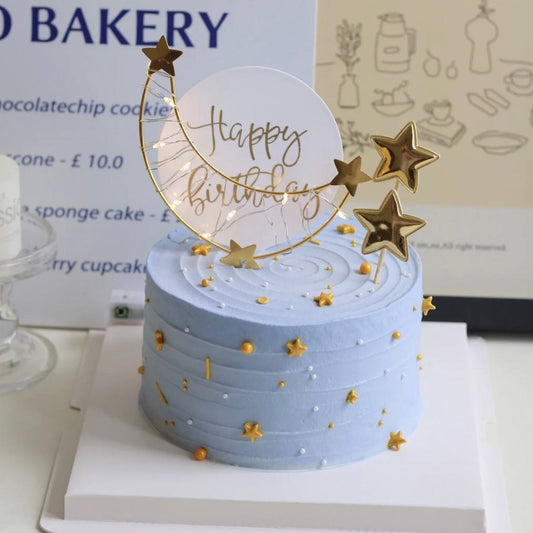 Blue Moon & Stars Cake