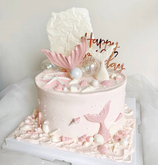 Pink Mermaid Bubble Cake