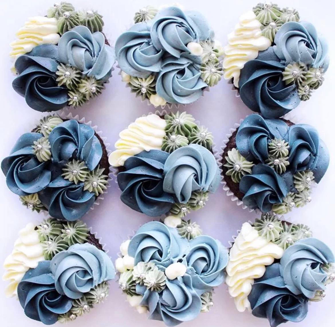 Royal Blue Cupcakes in Singapore