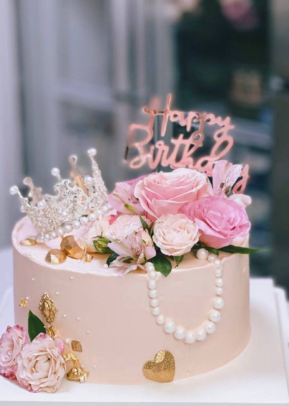 Mother's Day | Pink Crown Pearl Cake