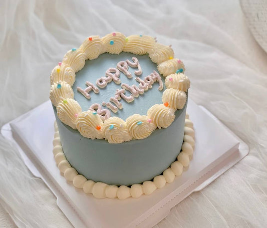 Birthday Cake | Baby Blue Vintage Cake